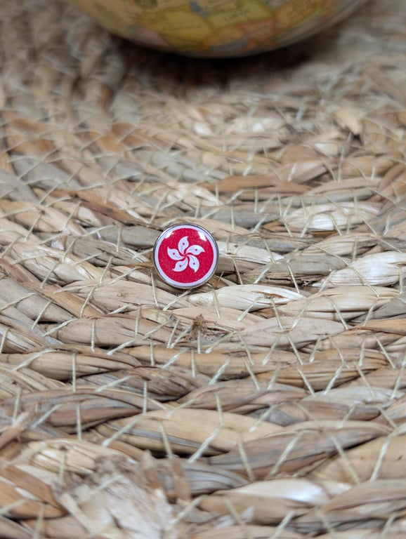Hong Kong Flag Map Pin – China Travel Map Push Pin for Wooden Maps, Hong Kong