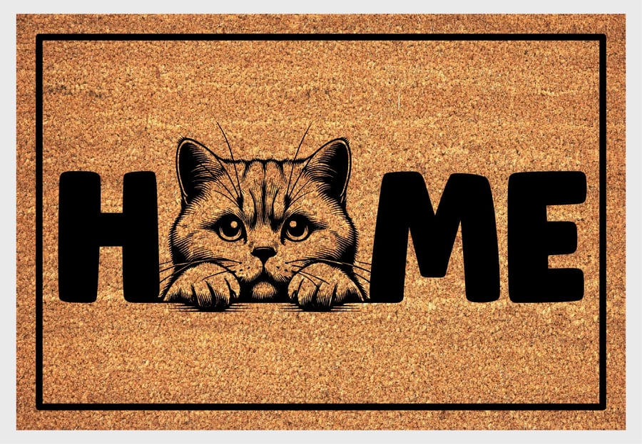 British Shorthair Cat Home Door Mat No.1 - British Shorthair Welcome Mat 