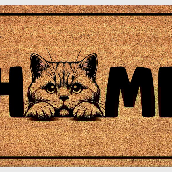 British Shorthair Cat Home Door Mat No.1 - British Shorthair Welcome Mat 