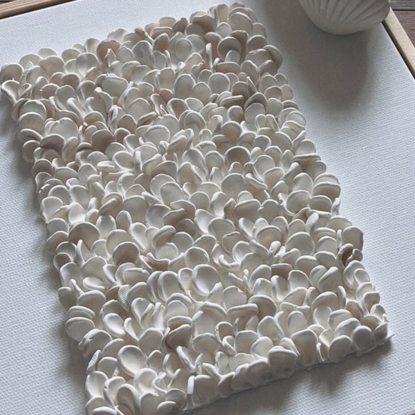 Handmade sea shells. Beach affect 
