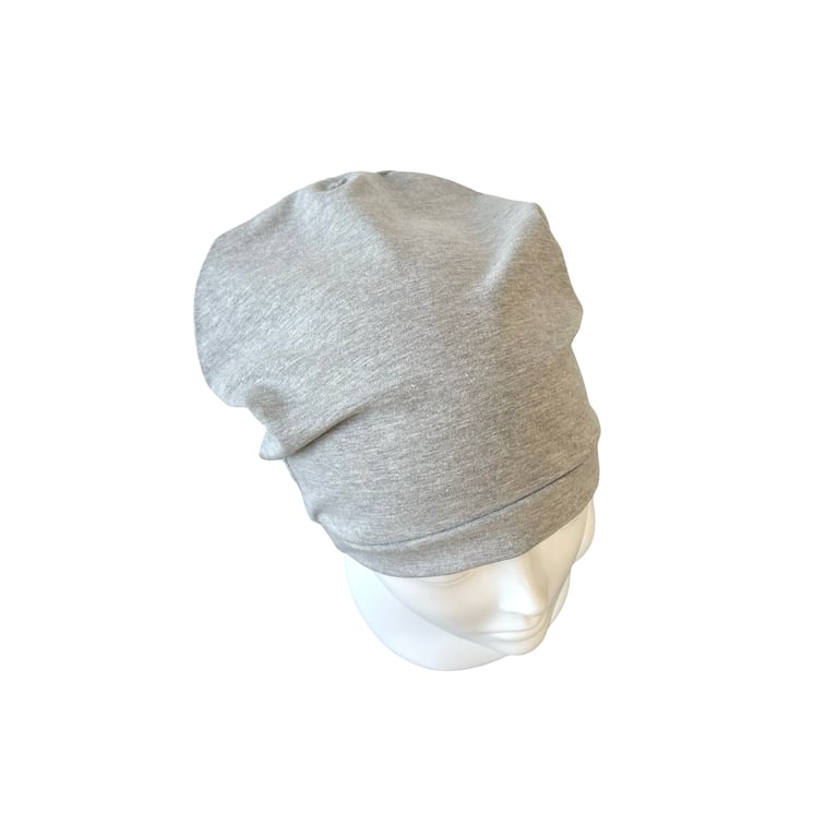 Light Grey Beanie Hat, Lightweight Beanie Hat, Stretchy Beanie Skull Cap 