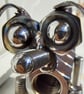 Handcrafted Stainless Steel  nuts & bolts Dog figurine - Image 4