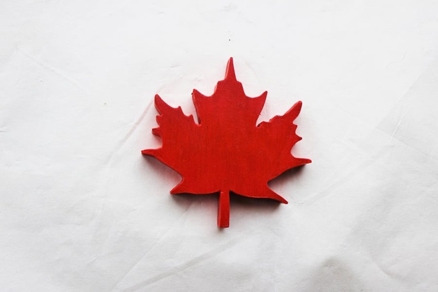 Canadian Maple Leaf Fridge Magnet