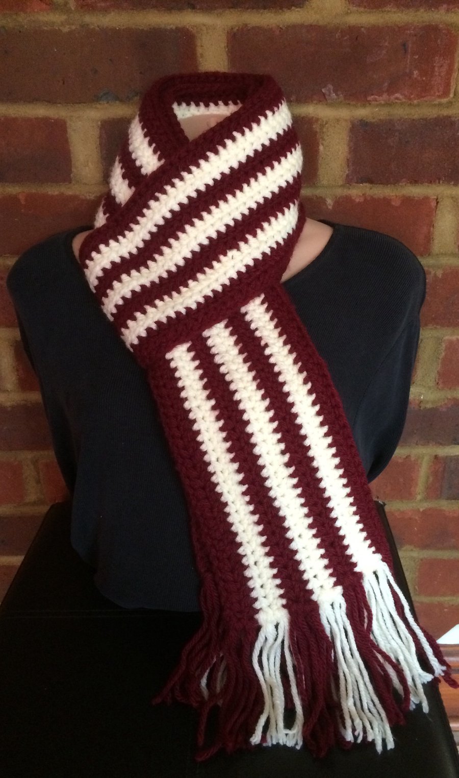 Lovely crocheted scarf 