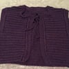 Little purple knitted cardigan