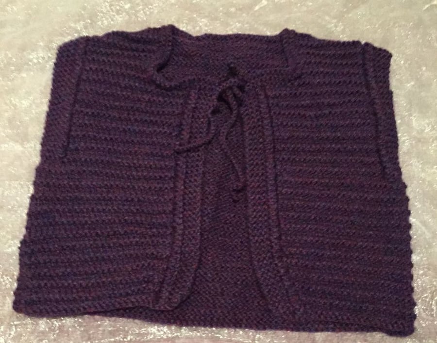 Little purple knitted cardigan
