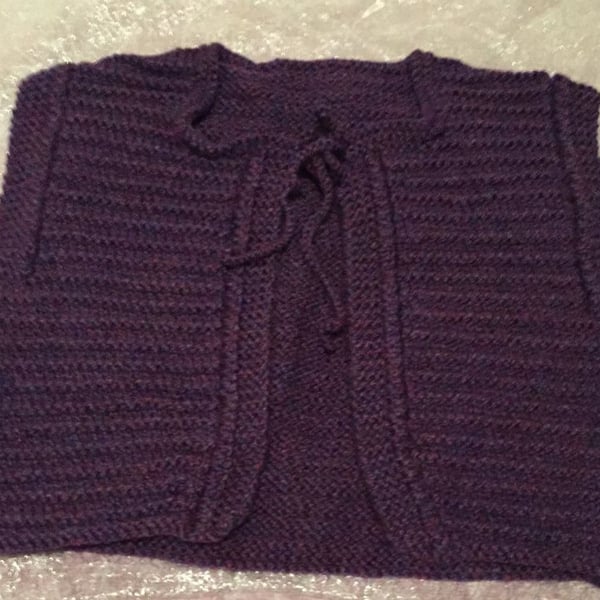 Little purple knitted cardigan