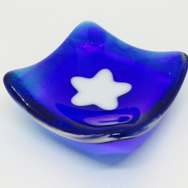 Little Star Fused Glass Trinket Dish 