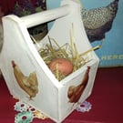 Wooden Egg Storage Box Made Using Emma Bridgewater Chicken Design Country Living