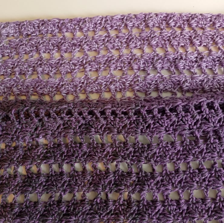Purple gradient infinity scarf - Folksy