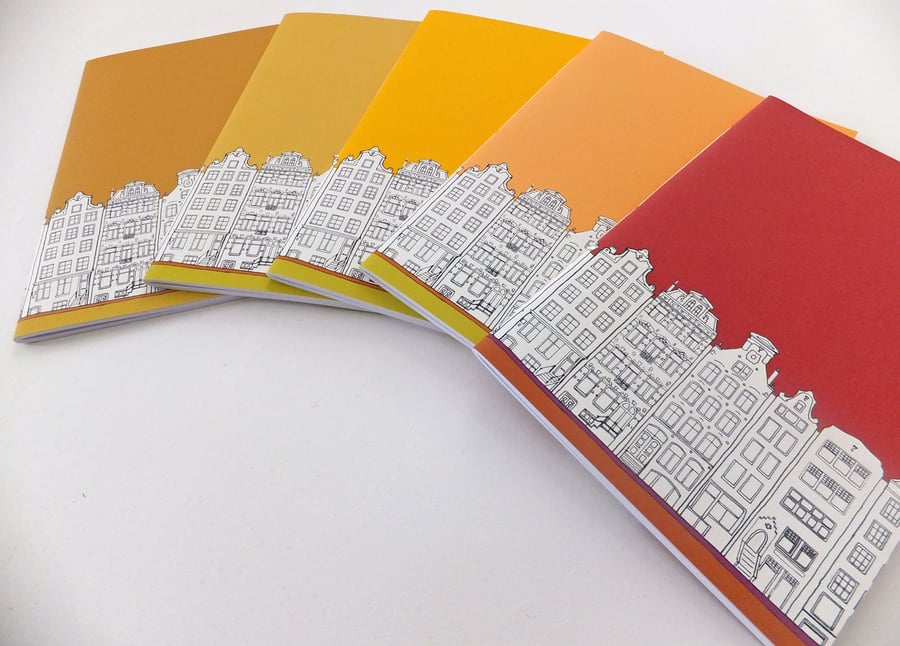 Set of 5 Amsterdam Journals in Autumn Colours