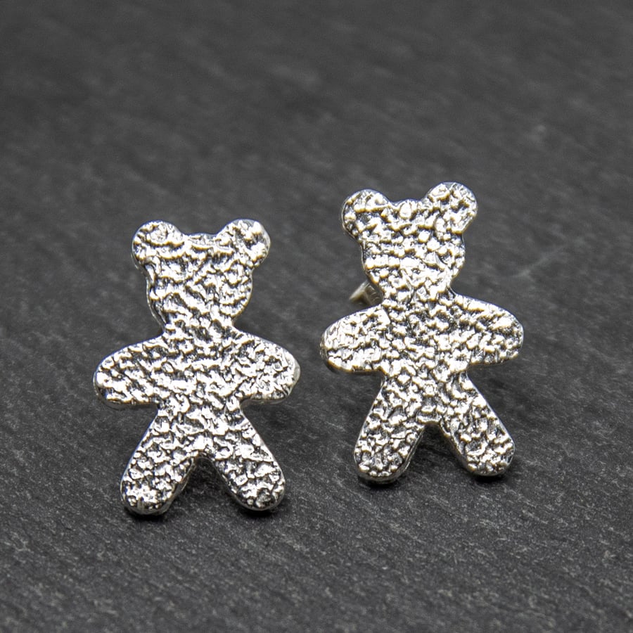 Teddy Bear Stud Earrings (FSS4)