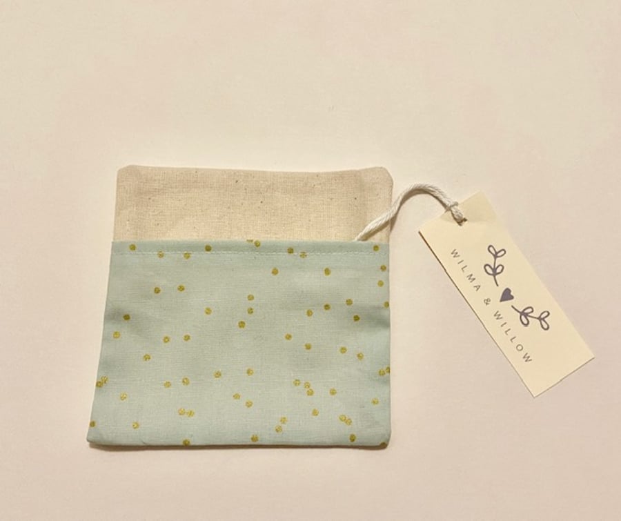 Washable face mask bag- pouch- storage