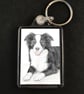 Ivy the Border Collie - Keyring - Image 1