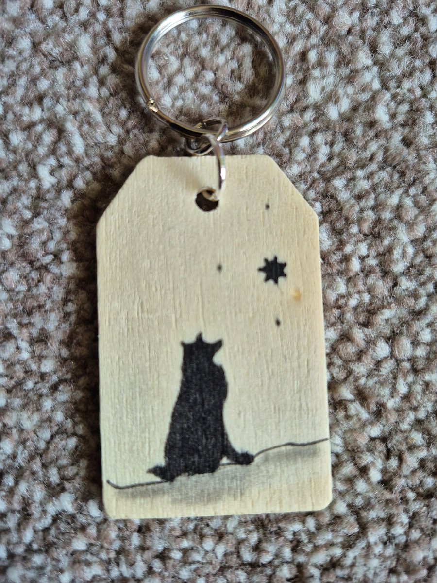 Hand drawn Dog keyring.