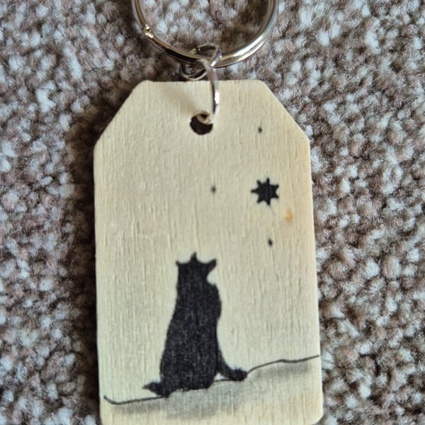 Hand drawn Dog keyring.