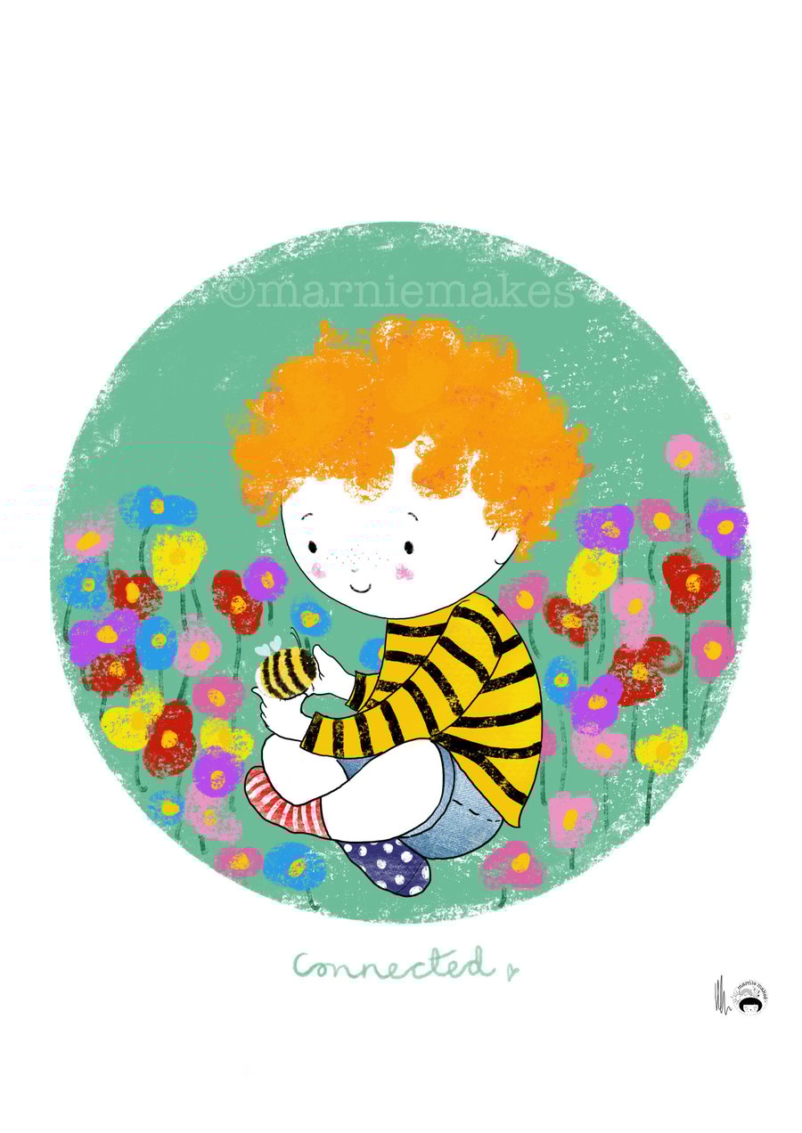 Connected- A5 Giclee Print