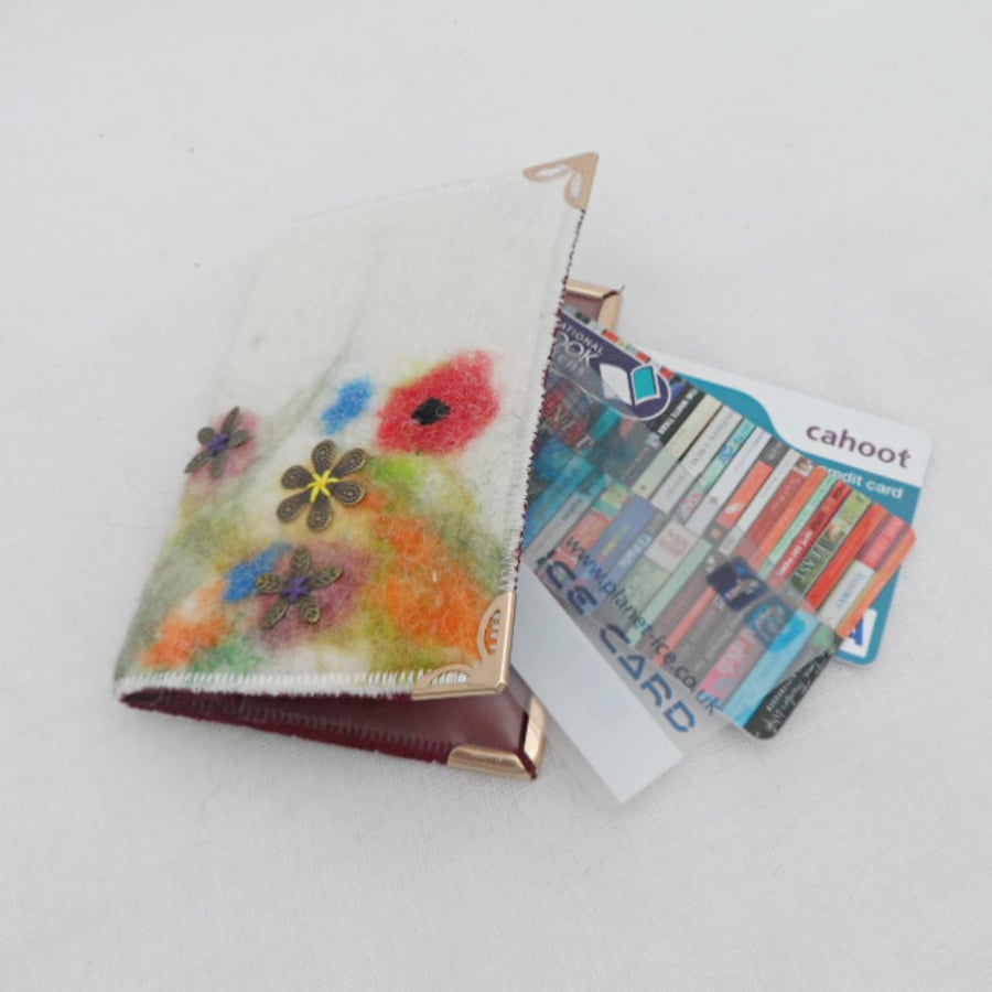 Card Holder (floral) - credit card, business card, ID card 