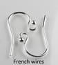 Sterling silver drop earrings, twisted tubes & Karen Hill Tribe Slices (8912) - Image 2