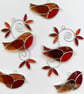 Stained Glass Autumn Robin Suncatcher - Handmade Window Decoration - Image 10