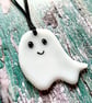 Fused Glass Happy Ghost