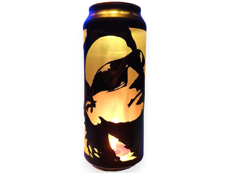 Bono Beer Can Lantern! U2 Pop Art Portrait Guinness Candle Lamp - Unique Gift!
