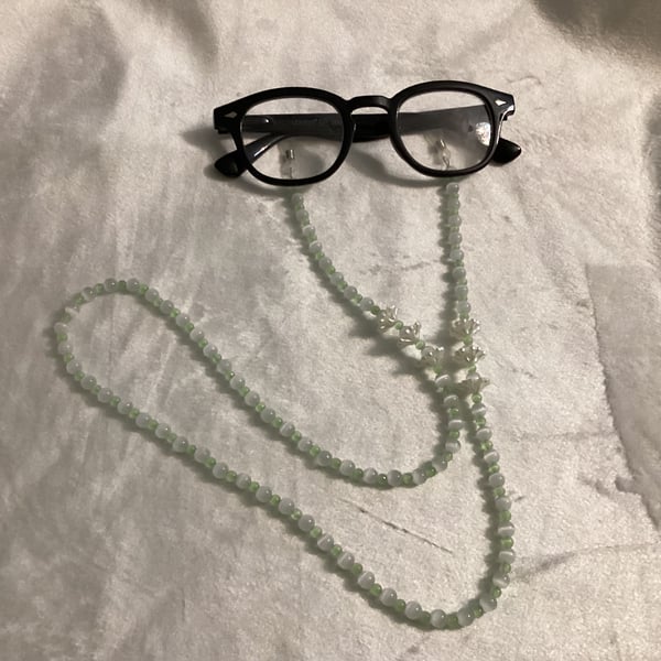 Glasses chain, beaded lanyard