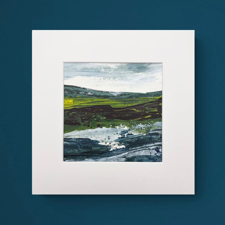 Original Seascape Painting - As the Waves Crash on the Rocks