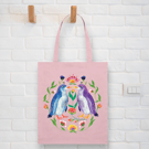 Penguin Tote Bag - Pink