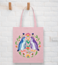 Penguin Tote Bag - Pink