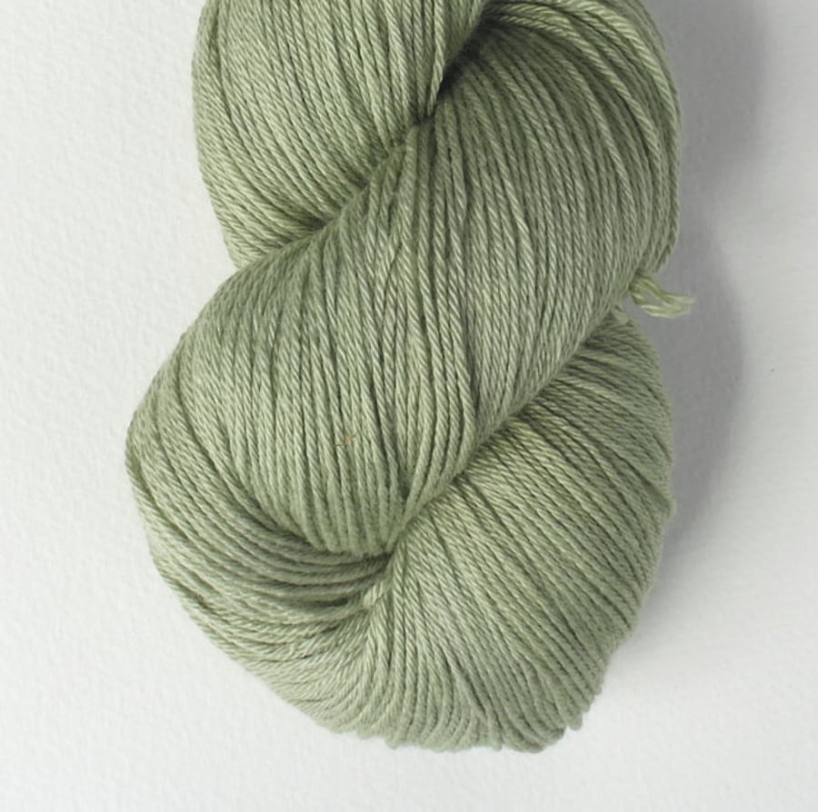 Naturally Dyed Sock Yarn Merino and Silk Dyed with Hollyhock