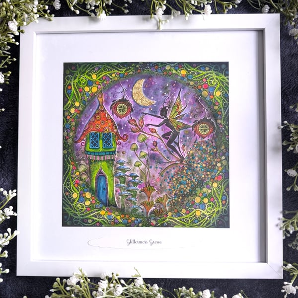 Glittermoss Grove… (White Frame) OOAK