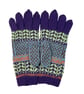 Hand knitted wool duck gloves, merino wool winter accessories fairisle gloves,  - Image 3