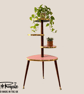 Mid Century Modern Royalexe™ 4 Tier Tera Plant Stand By Royale in Pink