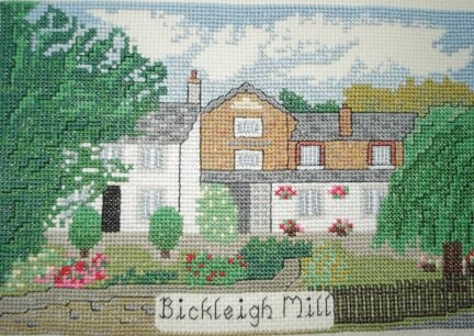 Bickleigh Mill in Devon cross stitch kit