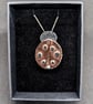 Silver ladybird pendant, Moving jewellery, Silver insect necklace - Image 9