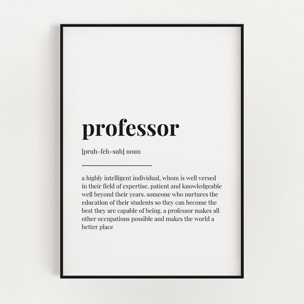 Professor Definition Print