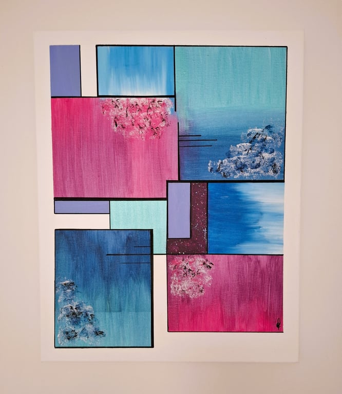 Original Abstract Acrylic Painting - Abstract Art – Contemporary Art