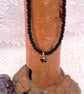 Black and Purple Beaded Halloween Necklaces with Black Cat Charms, Halloween - Image 6