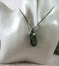 Dichroic Glass and Copper Necklace with Pearls - Image 5