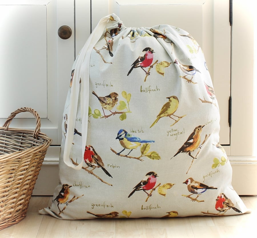 Garden Birds Laundry Bag