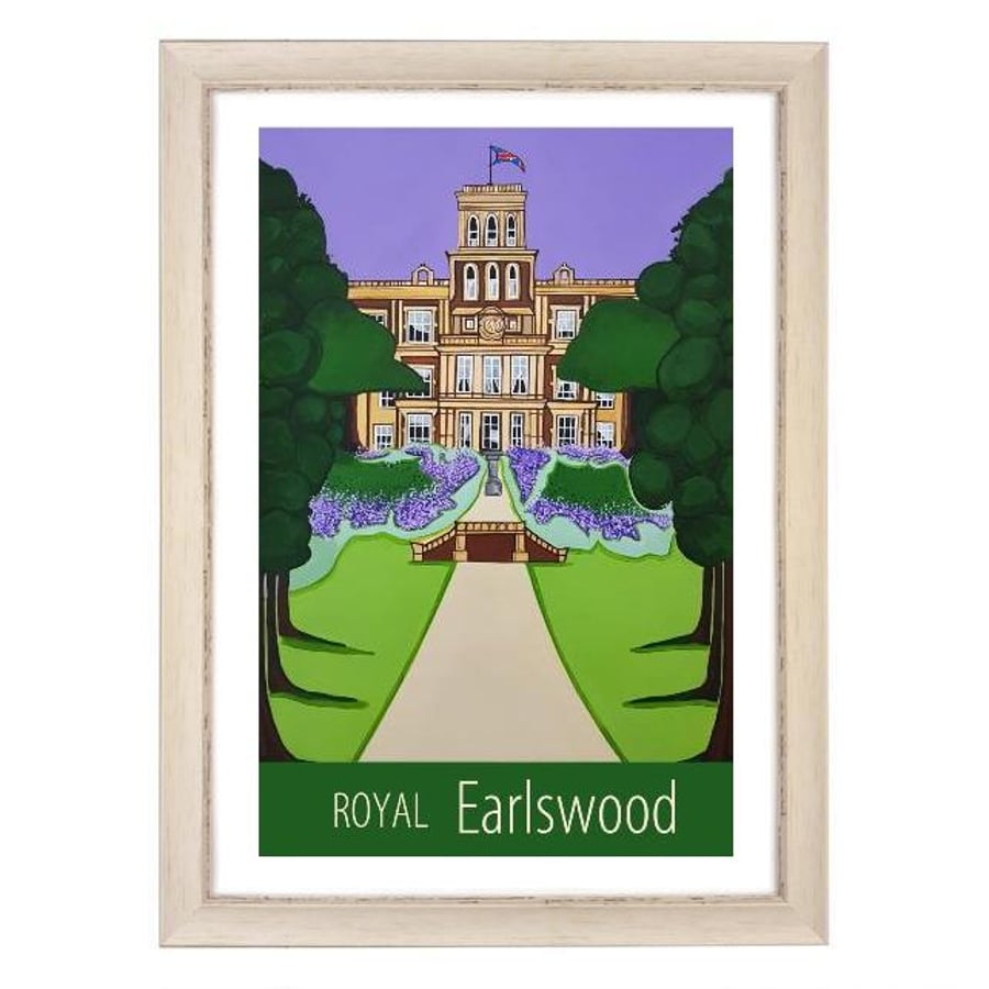 Royal Earlswood print - white frame