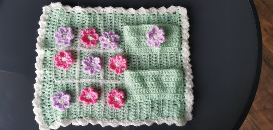 Handmade Crochet Tic Tac Toe 
