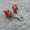 Carnelian Semi Precious Gemstone Earrings