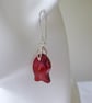 Sterling Silver and Swarovski Crystal Fish Earrings (with open bail) - Image 3
