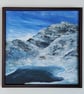 Yr Wyddfa Snowdon, Wales, Frosty December mountain in winter painting - Image 1
