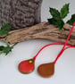 Fused Glass Robin with Red Ribbon - Image 4