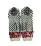 Hand knitted grey cat mittens, grumpy cat hand knit wool , fairisle stranded  - Image 3