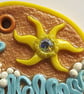Sea Themed Polymer Clay Pendant - Image 3