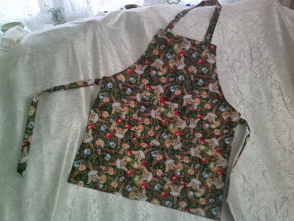 Fairies and Garlands Child's Christmas Apron